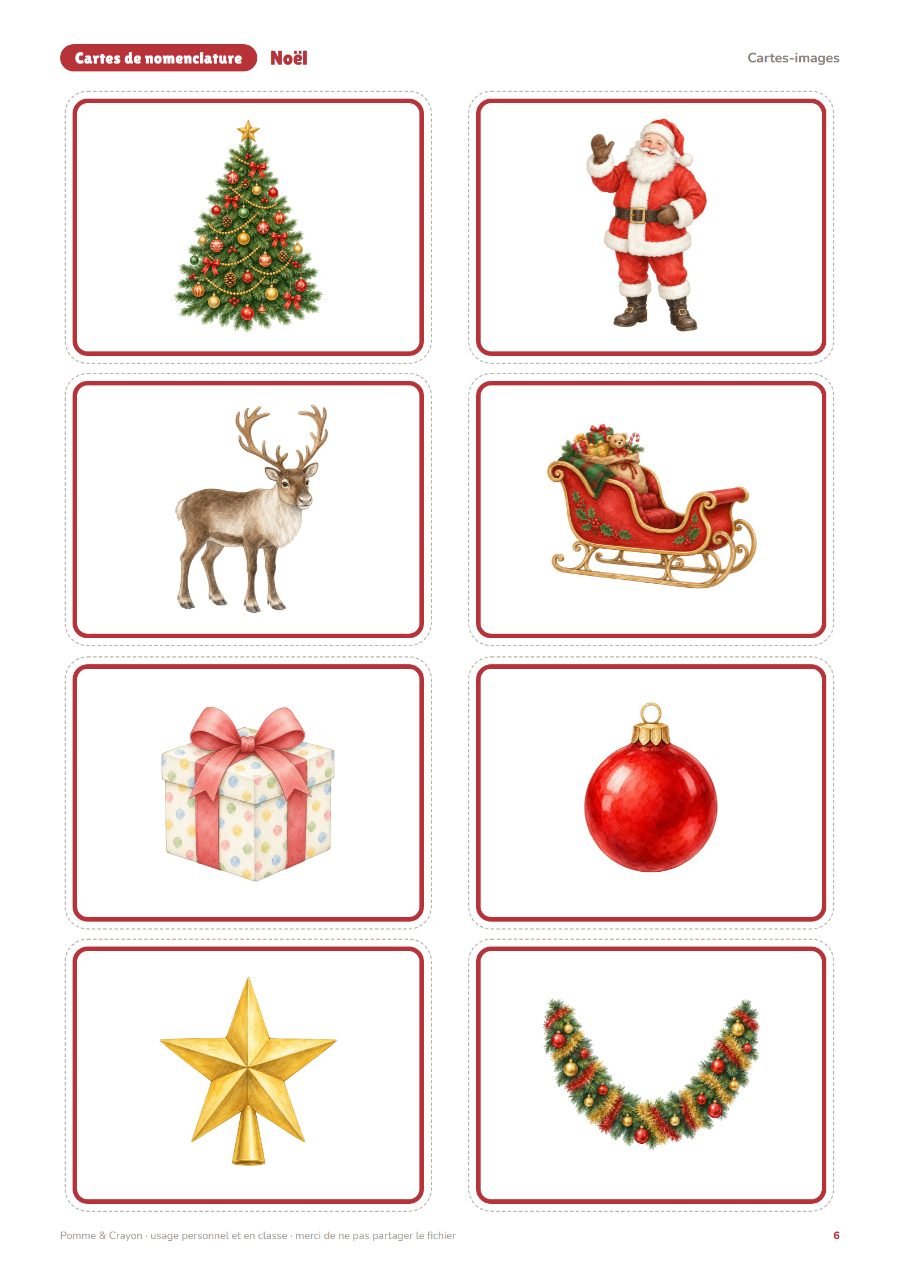 Noël : Les cartes-images